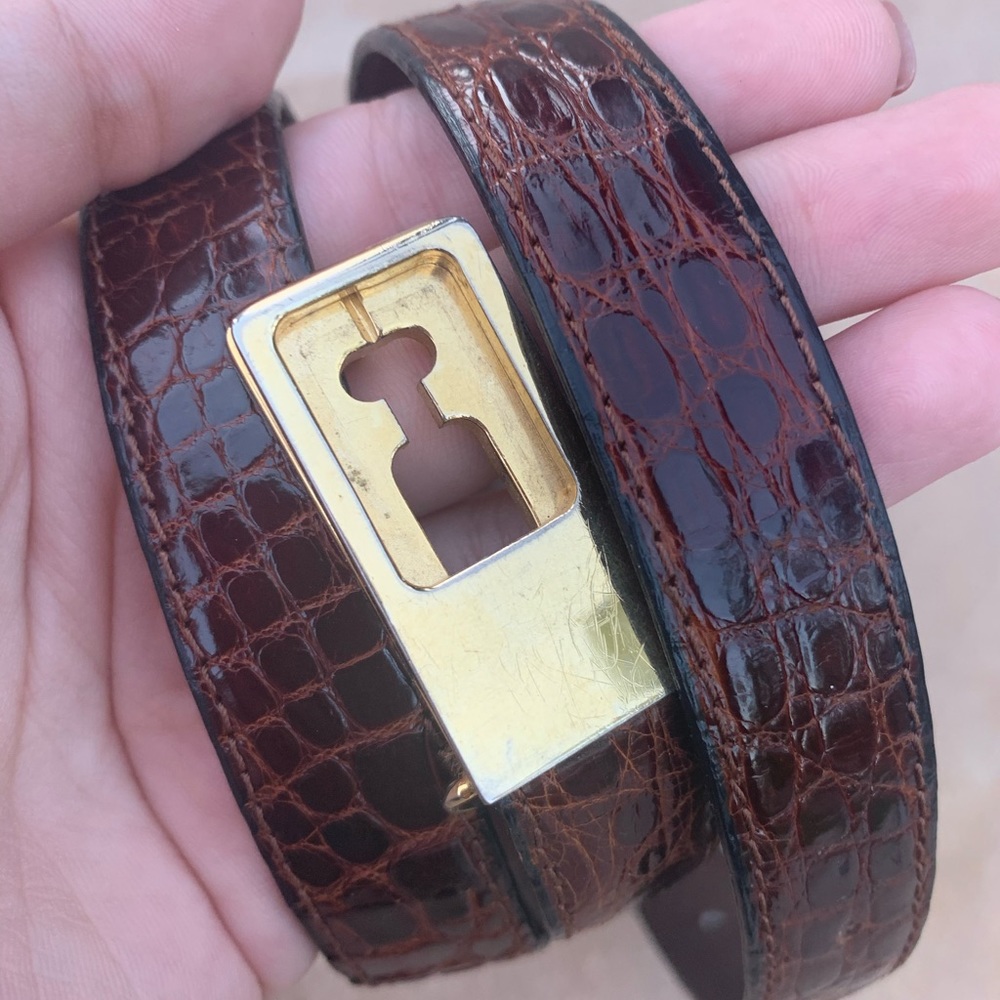 VINTAGE Ferragamo Leather Belt💛